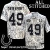 Camo Embroidered Najeh Davenport Indianapolis Colts #49 Stitched Jersey