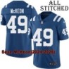 Blue Home Embroidered Sean McKeon Indianapolis Colts #49 Stitched Jersey