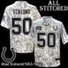 Camo Embroidered Brad Ecklund Indianapolis Colts #50 Stitched Jersey