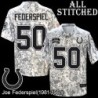 Camo Embroidered Joe Federspiel Indianapolis Colts #50 Stitched Jersey