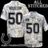 Camo Embroidered Justin Houston Indianapolis Colts #50 Stitched Jersey