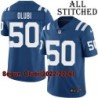 Blue Home Embroidered Segun Olubi Indianapolis Colts #50 Stitched Jersey