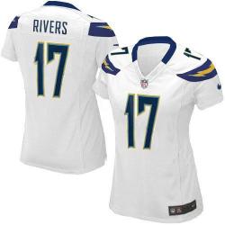 RIVERS San Diego #17 Womens Football Jersey - Philip Rivers Womens Football Jersey (White)_Free Shipping
