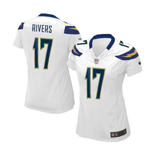 RIVERS San Diego #17 Womens Football Jersey - Philip Rivers Womens Football Jersey (White)_Free Shipping