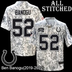 Camo Embroidered Ben Banogu Indianapolis Colts #52 Stitched Jersey