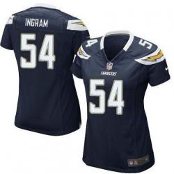 INGRAM San Diego #54 Womens Football Jersey - Melvin Ingram Womens Football Jersey (Navy Blue)_Free Shipping