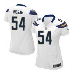 INGRAM San Diego #54 Womens Football Jersey - Melvin Ingram Womens Football Jersey (White)_Free Shipping