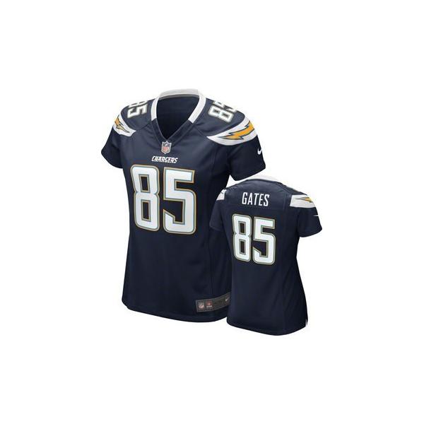 GATES San Diego #85 Womens Football Jersey - Antonio Gates Womens Football Jersey (Navy Blue)_Free Shipping