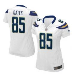 GATES San Diego #85 Womens Football Jersey - Antonio Gates Womens Football Jersey (White)_Free Shipping