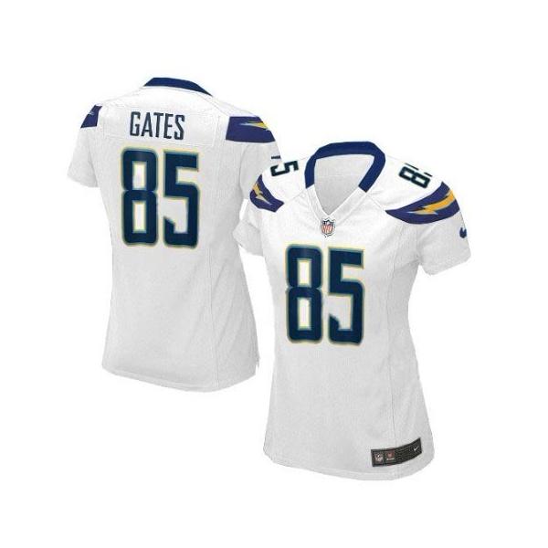 GATES San Diego #85 Womens Football Jersey - Antonio Gates Womens Football Jersey (White)_Free Shipping