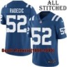 Blue Home Embroidered Scott Radecic Indianapolis Colts #52 Stitched Jersey
