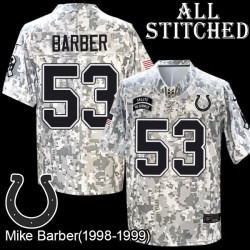 Camo Embroidered Mike Barber Indianapolis Colts #53 Stitched Jersey