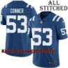 Blue Home Embroidered Kavell Conner Indianapolis Colts #53 Stitched Jersey