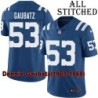 Blue Home Embroidered Dennis Gaubatz Indianapolis Colts #53 Stitched Jersey