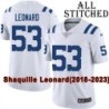 White Embroidered Shaquille Leonard Indianapolis Colts #53 Stitched Jersey