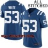 Blue Home Embroidered Stan White Indianapolis Colts #53 Stitched Jersey