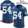 Blue Home Embroidered Bill Benjamin Indianapolis Colts #54 Stitched Jersey