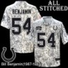 Camo Embroidered Bill Benjamin Indianapolis Colts #54 Stitched Jersey