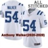 White Embroidered Anthony Walker Indianapolis Colts #54 Stitched Jersey