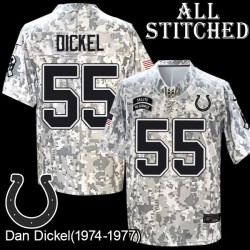 Camo Embroidered Dan Dickel Indianapolis Colts #55 Stitched Jersey