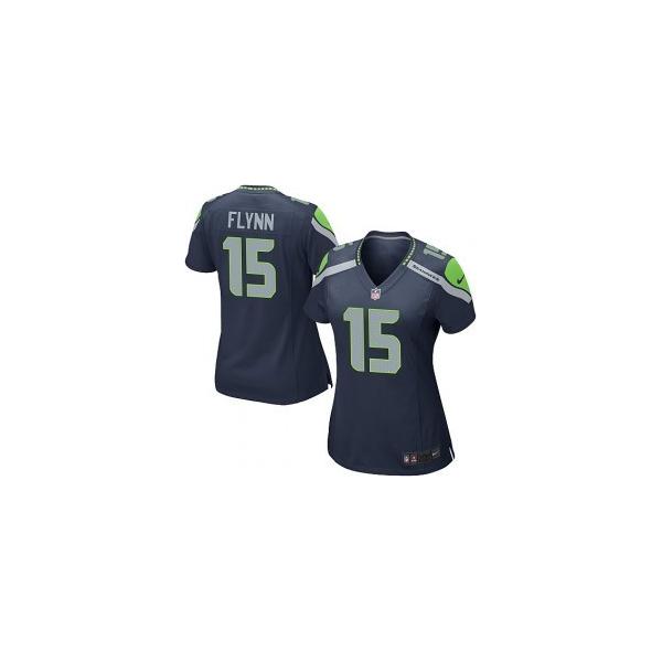 FLYNN Seattle #15 Womens Football Jersey - Matt Flynn Womens Football Jersey (Dark Blue)_Free Shipping