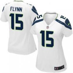 FLYNN Seattle #15 Womens Football Jersey - Matt Flynn Womens Football Jersey (White)_Free Shipping