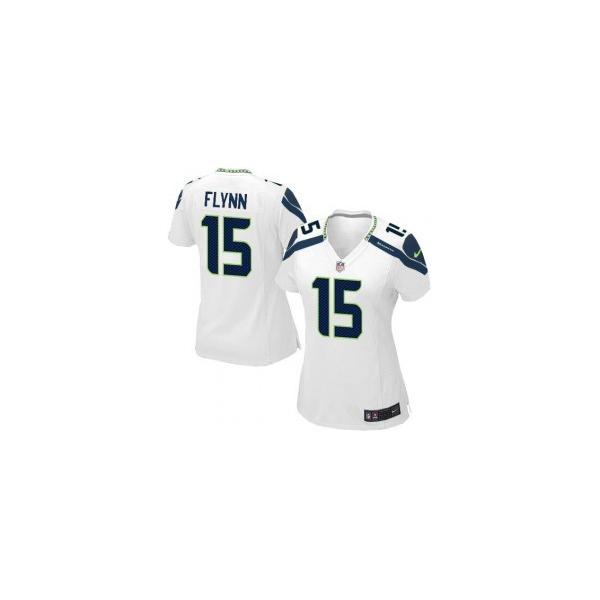 FLYNN Seattle #15 Womens Football Jersey - Matt Flynn Womens Football Jersey (White)_Free Shipping
