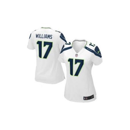 WILLIAMS Seattle #17 Womens Football Jersey - Mike Williams Womens Football Jersey (White)_Free Shipping