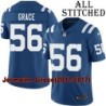 Blue Home Embroidered Jermaine Grace Indianapolis Colts #56 Stitched Jersey