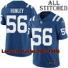 Blue Home Embroidered Lamonte Hunley Indianapolis Colts #56 Stitched Jersey