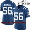 Blue Home Embroidered Vernon Maxwell Indianapolis Colts #56 Stitched Jersey