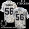 Camo Embroidered Vernon Maxwell Indianapolis Colts #56 Stitched Jersey