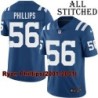 Blue Home Embroidered Ryan Phillips Indianapolis Colts #56 Stitched Jersey