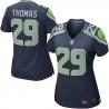THOMAS Seattle #29 Womens Football Jersey - Earl Thomas Womens Football Jersey (Dark Blue)_Free Shipping