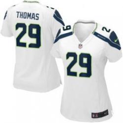 THOMAS Seattle #29 Womens Football Jersey - Earl Thomas Womens Football Jersey (White)_Free Shipping