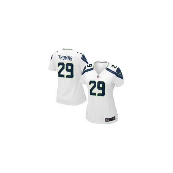 THOMAS Seattle #29 Womens Football Jersey - Earl Thomas Womens Football Jersey (White)_Free Shipping