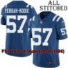 Blue Home Embroidered Phil Yeboah-Kodie Indianapolis Colts #57 Stitched Jersey
