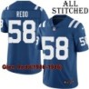 Blue Home Embroidered Glen Redd Indianapolis Colts #58 Stitched Jersey