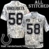 Camo Embroidered Matt Vanderbeek Indianapolis Colts #58 Stitched Jersey