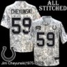 Camo Embroidered Jim Cheyunski Indianapolis Colts #59 Stitched Jersey
