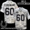 Camo Embroidered Jake Eldrenkamp Indianapolis Colts #60 Stitched Jersey