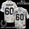 Camo Embroidered Jason Johnson Indianapolis Colts #60 Stitched Jersey