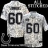 Camo Embroidered Dave Simmons Indianapolis Colts #60 Stitched Jersey