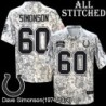 Camo Embroidered Dave Simonson Indianapolis Colts #60 Stitched Jersey