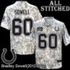 Camo Embroidered Bradley Sowell Indianapolis Colts #60 Stitched Jersey