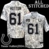 Camo Embroidered Trevor Hutton Indianapolis Colts #61 Stitched Jersey