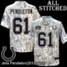 Camo Embroidered Jeris Pendleton Indianapolis Colts #61 Stitched Jersey