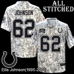 Camo Embroidered Ellis Johnson Indianapolis Colts #62 Stitched Jersey