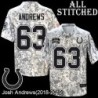 Camo Embroidered Josh Andrews Indianapolis Colts #63 Stitched Jersey