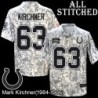 Camo Embroidered Mark Kirchner Indianapolis Colts #63 Stitched Jersey